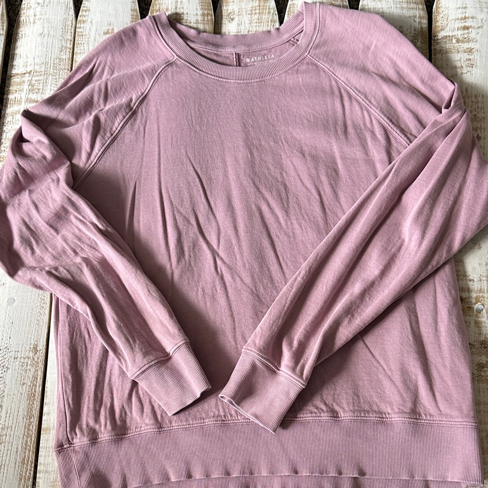 Athleta Long Sleeve Shirt Size M Purple